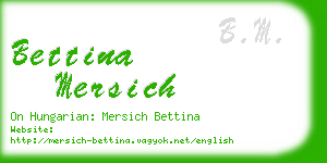 bettina mersich business card